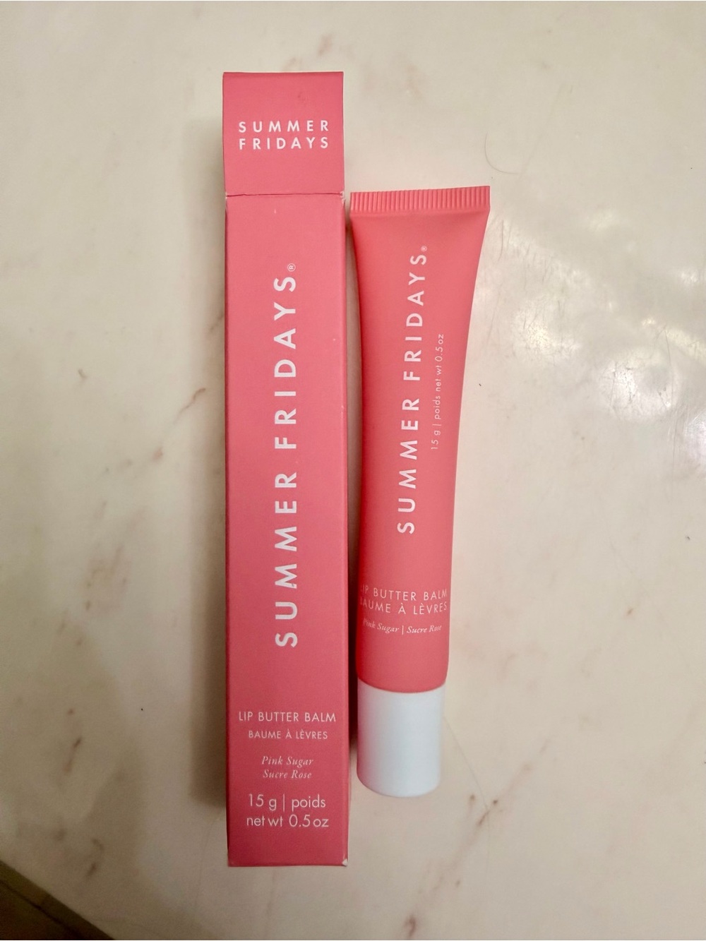 Summer Fridays Lip Butter Balm –Pink Sugar - sheer light pink